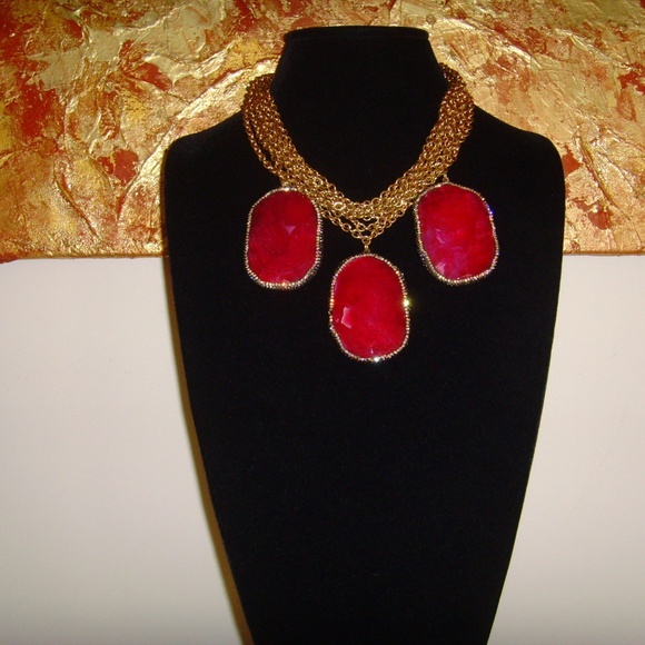 Gold-Tone and Lucite Multi-Strand Necklace - Picture 12 of 14